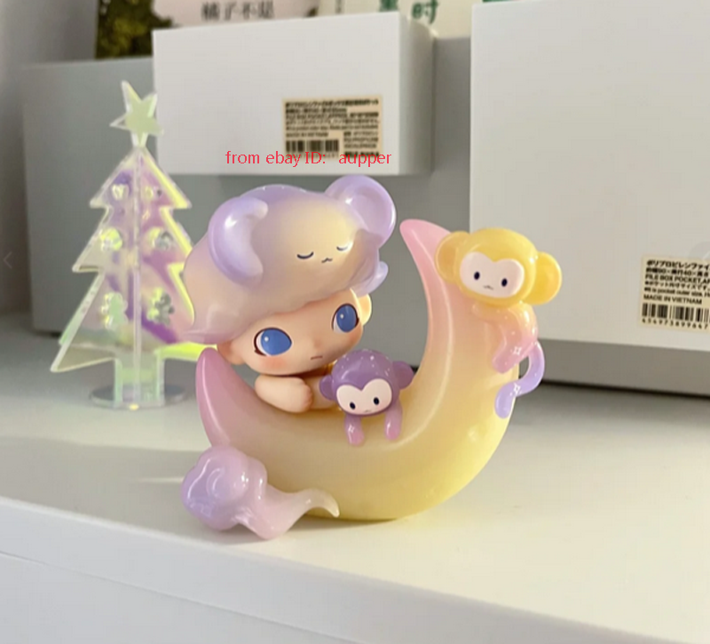 POPMART DIMOO The Moon フィギュア Popmart Dimoo Monkey Catches The Moon Hidden Blind Box
