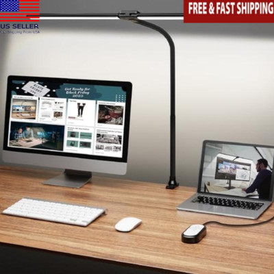 Adjustable Double Head LED Desk Lamp Architect Task Lamp Gooseneck Task Light
