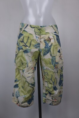 TRUSSARDI CAPRI HOSE CASUAL DAMEN GR 42 WOMAN VINTAGE PANTS BAUMWOLLE