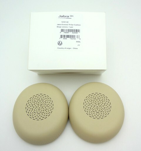 1 Pair Jabra Evolve2 75 Headphones Leatherette Ear Cushion in BEIGE 14101-82 New
