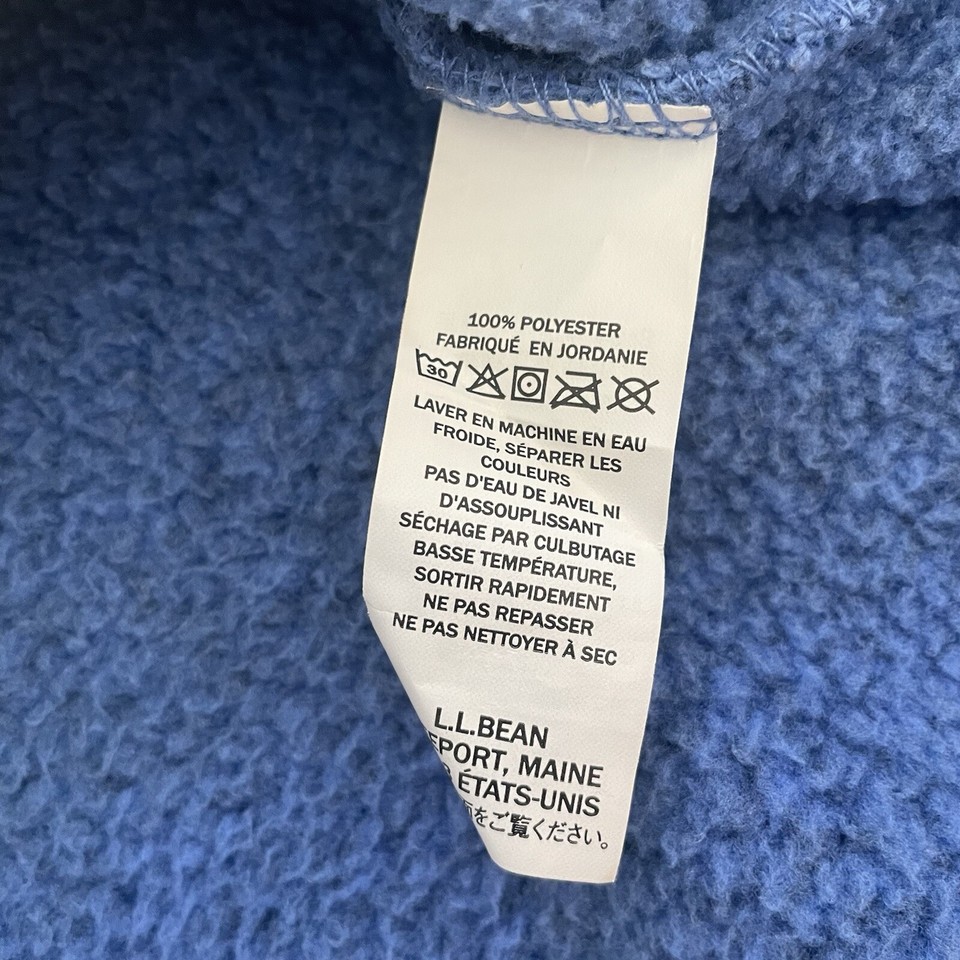 LL Bean Women’s Sweater Fleece Full Zip Jacket Size Small Tall Color