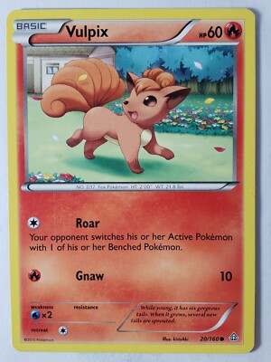 Vulpix 20/160 LP - Primal Clash Pokemon Card - $2 Combined