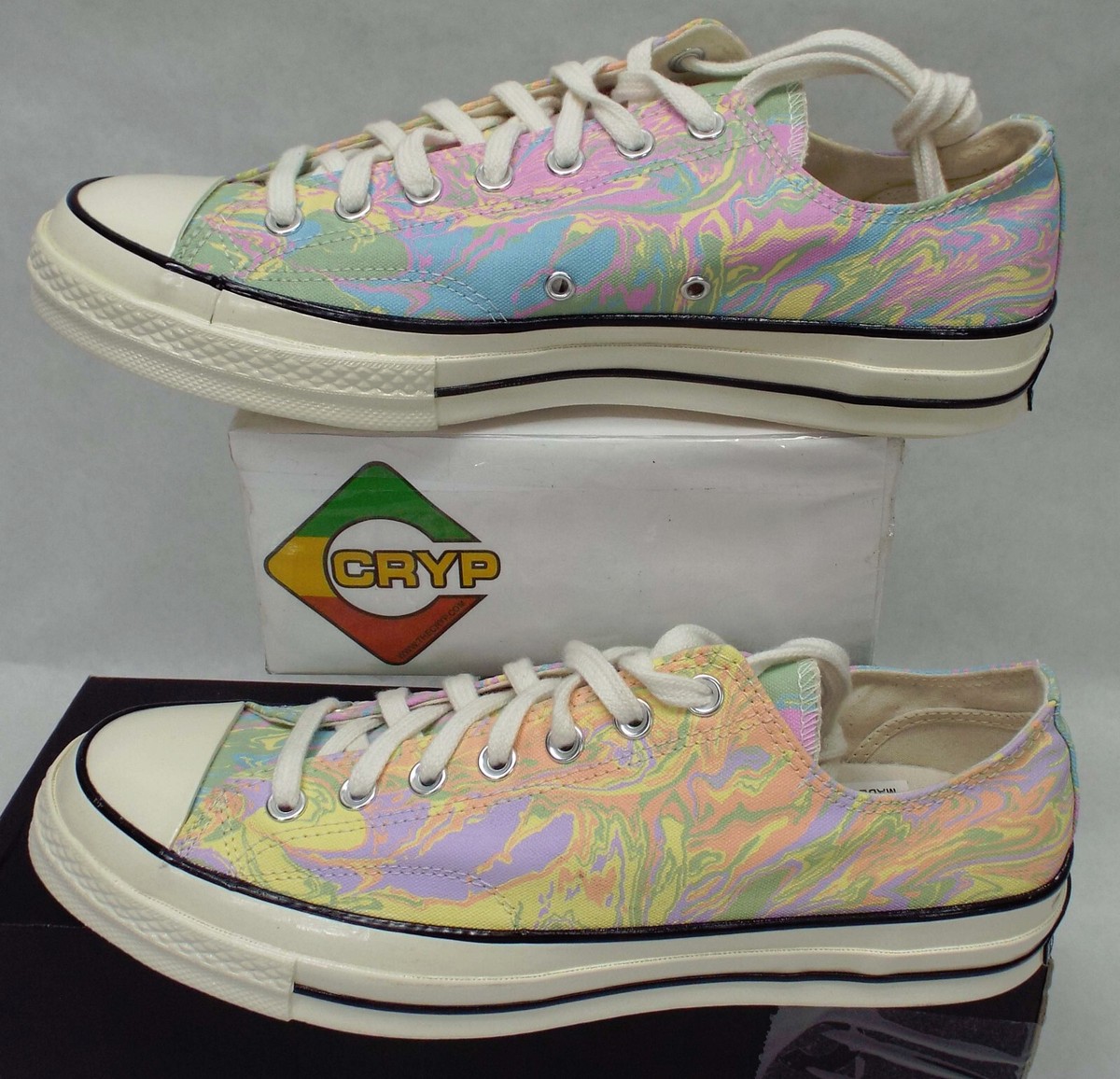 New Mens 10 Converse CHuck 70 Low OX Marble Tie Dye Shoes MSRP$90 167374C
