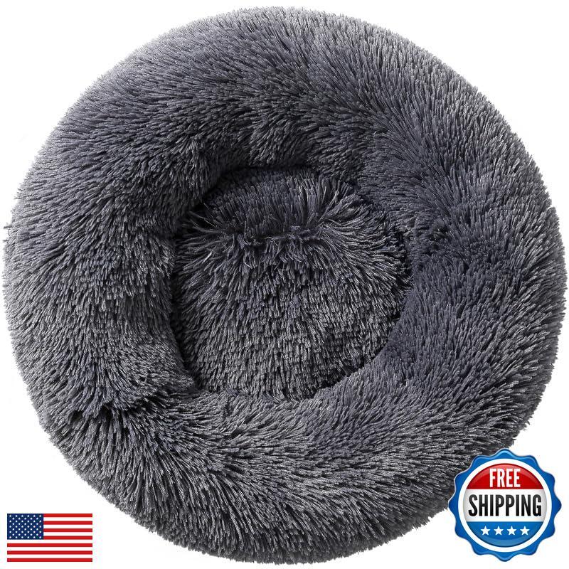 Cozy Round Pet Bed for Dogs and Cats - Soft & Warm Nest