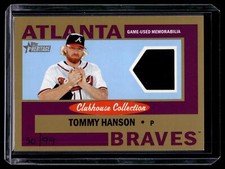 Tommy Hanson 2013 Topps Heritage Clubhouse Collection Relics Gold Card #CCR-THA