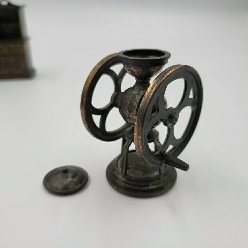 Vtg Durham Industries Die Cast Metal Dollhouse Miniatures Lot of 4 Grinder Piano - Image 2 of 4