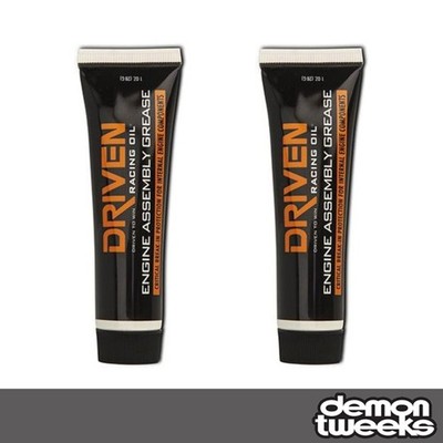 2 x angetriebenes Rennöl Motor Montagefett 28g Tube (Nocken, Anhänger, Wippen)
