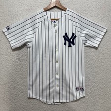 Vintage Kids Majestic New York Yankees Derek Jeter Baseball Jersey Size L