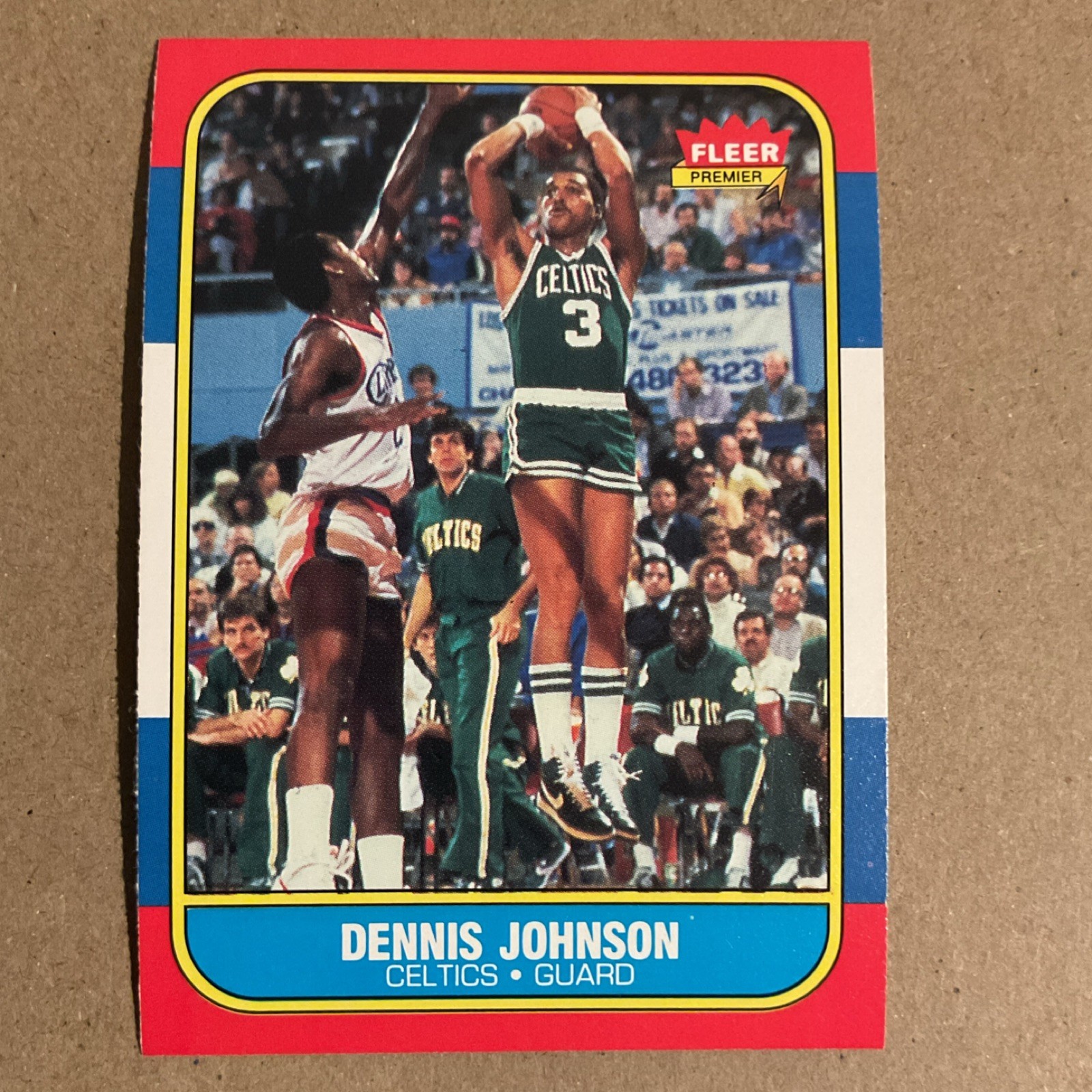 Fleer 1986-87 Base Set Dennis Johnson #50 Boston Celtics Basketball Card