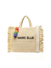 Borsa a Mano Fast Marc Ellis Polipropilene Intrecciato Multicolore con Pompon