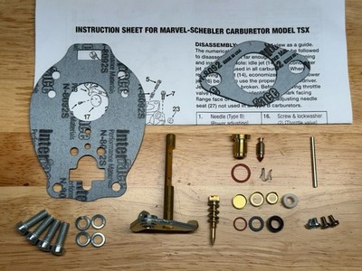 Marvel Schebler Basic Carb Kit TSX30, 36, 231, 497 Minneapolis Moline R RT RTI