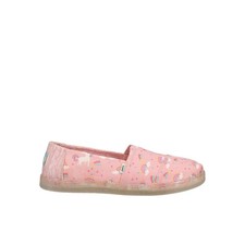 TOMS Alpargata Slip On Youth Girls Pink Flats Casual 10016080T