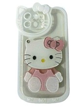 Apple Iphone 12 Hello Kitty Case Pink White Cute Phone Case Cover With Mirror Apple Iphone 12 Hello Kitty Case Pink White Cute Phone Case Cover With Mirror