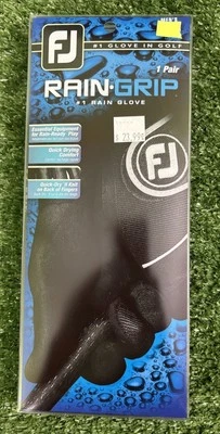 FootJoy RainGrip Prior Generation Men's Pair Golf Gloves NEW Black