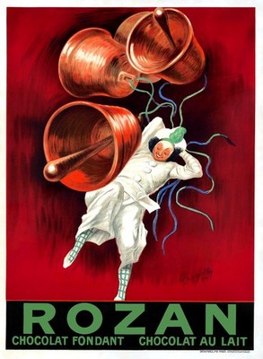   Rozan Chocolat Poster by Cappelli - Italian Art Deco 1920s - 24x32 