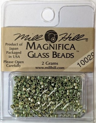 Mill Hill MAGNIFICA Beads #10029 Brilliant Sage 2g Pack Discontinued NOS