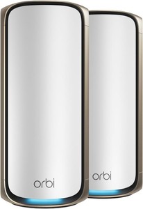 NETGEAR Orbi 970 Series Quad-Band WiFi 7 Mesh (RBE972S), router + satelita