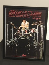 Jeff Porcaro Pearl Drums Modern Drummer Magazine Ad Poster Toto Jeff Porcaro Pearl Drums Modern Drummer Magazine Ad Poster Toto