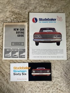 Vintage Studebaker 1960s Auto Brochure Lot Of 3 Buying Guide '65 '66 USA Car