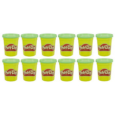 Play-Doh E4828F02 Bulk 12-Pack Of Green Non-Toxic Modelling Compound 4-Ounce