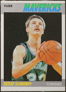1987-88 Fleer Basketball Detlef Schrempf #97 NM