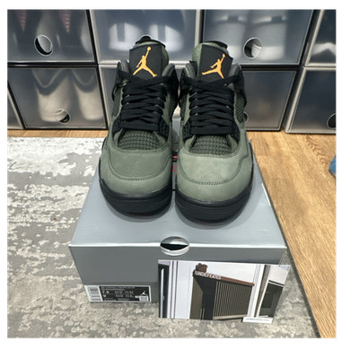 Jordan Air Jordan 4 undefeated Men's Green/Black/Orange Mid Top