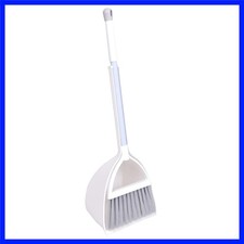 Mini Broom and Dustpan, Home Kitchen Sweeping for KidsWhite Gray