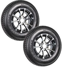 2-pack Aluminum Trailer Tire Wheel St17580d13 5 Lug 4.5 Center Avalanche Black