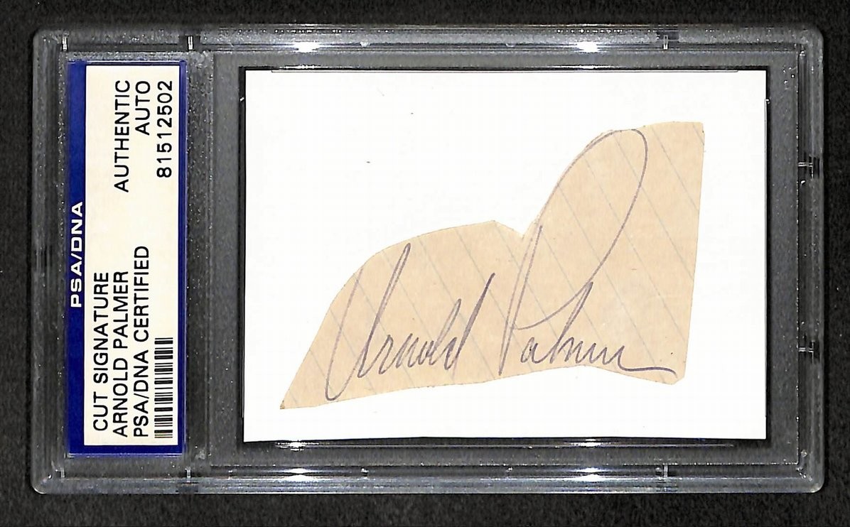 Arnold Palmer Signed/Autographed Cut Signature Golf HOF PSA/DNA 210741