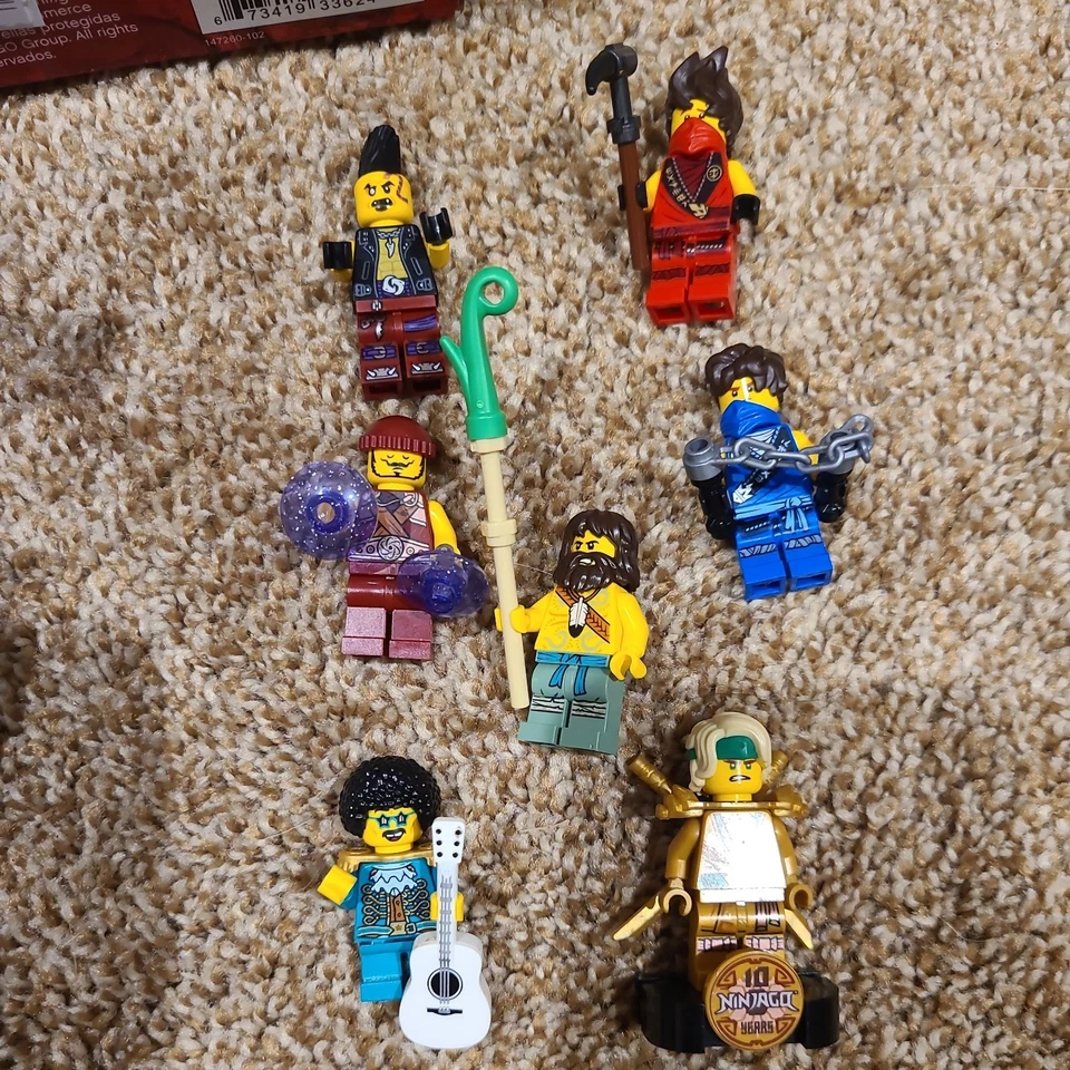 Lego Ninjago Legacy 71735 Tournament Of Elements 6 Minifigures. 99% Complete - Image 2 of 2