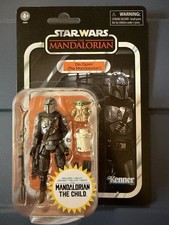 Star Wars Vintage Collection Din Djarin The Mandalorian & Child VC177 & Starcase