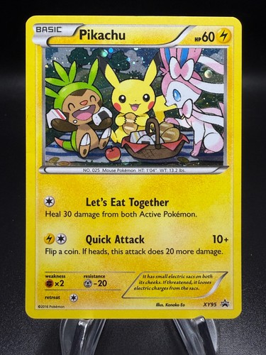 Pokemon XY Promos PIKACHU Black Star Promo Holo #XY95
