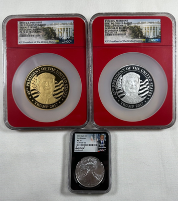 2017 Trump Eq. Guinea G5000F & S1000F Inaugural Releases PF70 UC