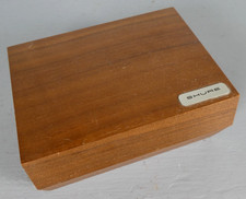 Vintage Shure Walnut Wooden Presentation Box Case - Stylus or Small Microphone