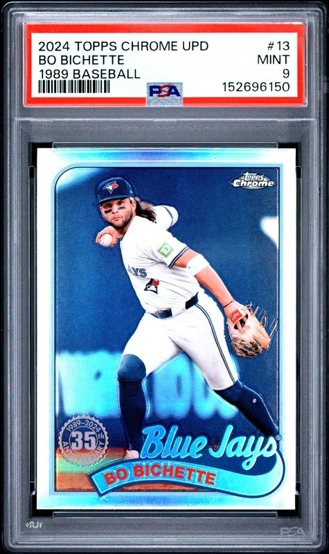 2024 TOPPS CHROME UPDATE 1989 TOPPS BASEBALL #13 BO BICHETTE PSA 9