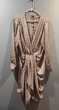 Womens SHEIN Curve Sexy Dress Size 0XL Tan/Brown