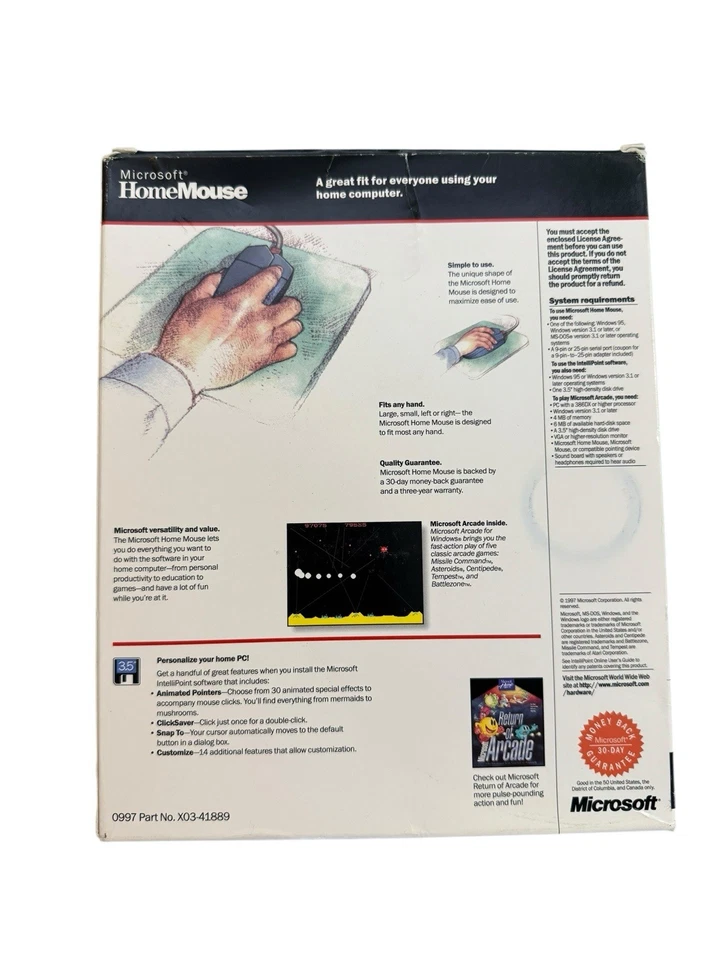 Vintage Microsoft Home Mouse 9-Pin Serial Port (Open-Box) - Image 2 of 4