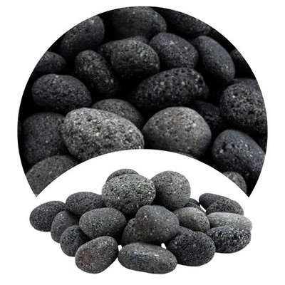 Aquarium DEKORATIVER UMRAHMUNGSTEIL Stein für Aquarien Lava Schwarz 1kg 3-5cm