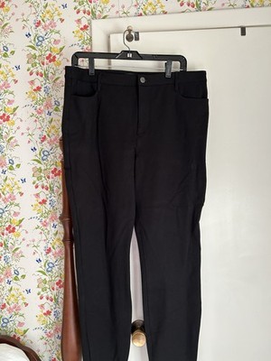 Talbots Soho 5 Pocket Jeggings Women s 14 Black Straight Leg Stretch