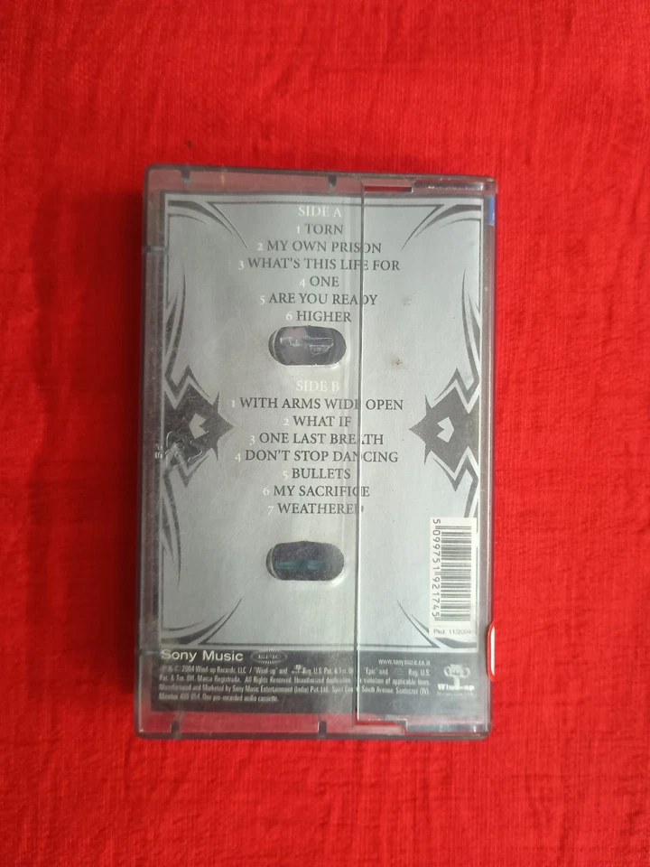 Creed Greatest Hits RARE orig Cassette tape INDIA indian  Sony Music 2004 - Image 3 of 4