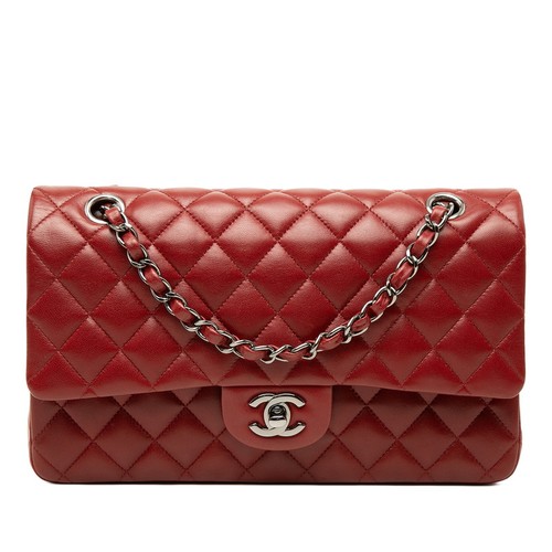 CHANEL Matelasse COCO Mark Double Flap Chain Shoulder Bag Women Used