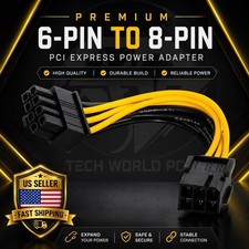 Premium 6-pin to 8-pin PCI Express Power Cable GPU Video Card PCIE PCI-E