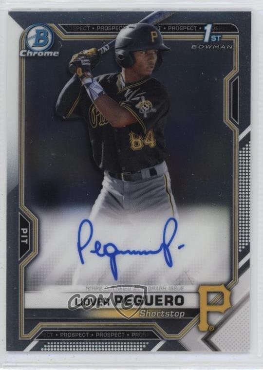 2021 Bowman Chrome Prospect Auto Liover Peguero #CPA-LP Auto 1bi3