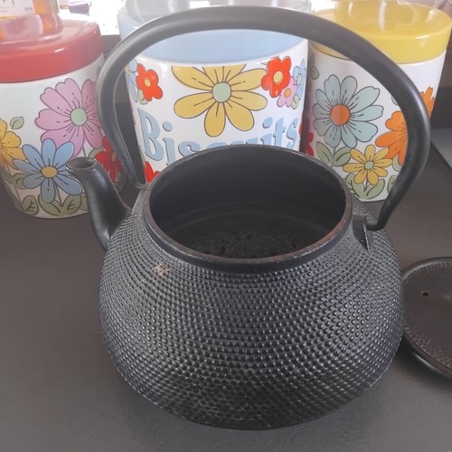 Large Japanese Cast Iron Kettle Vintage Tea Pot 1.5 Litre - Picture 5 of 6