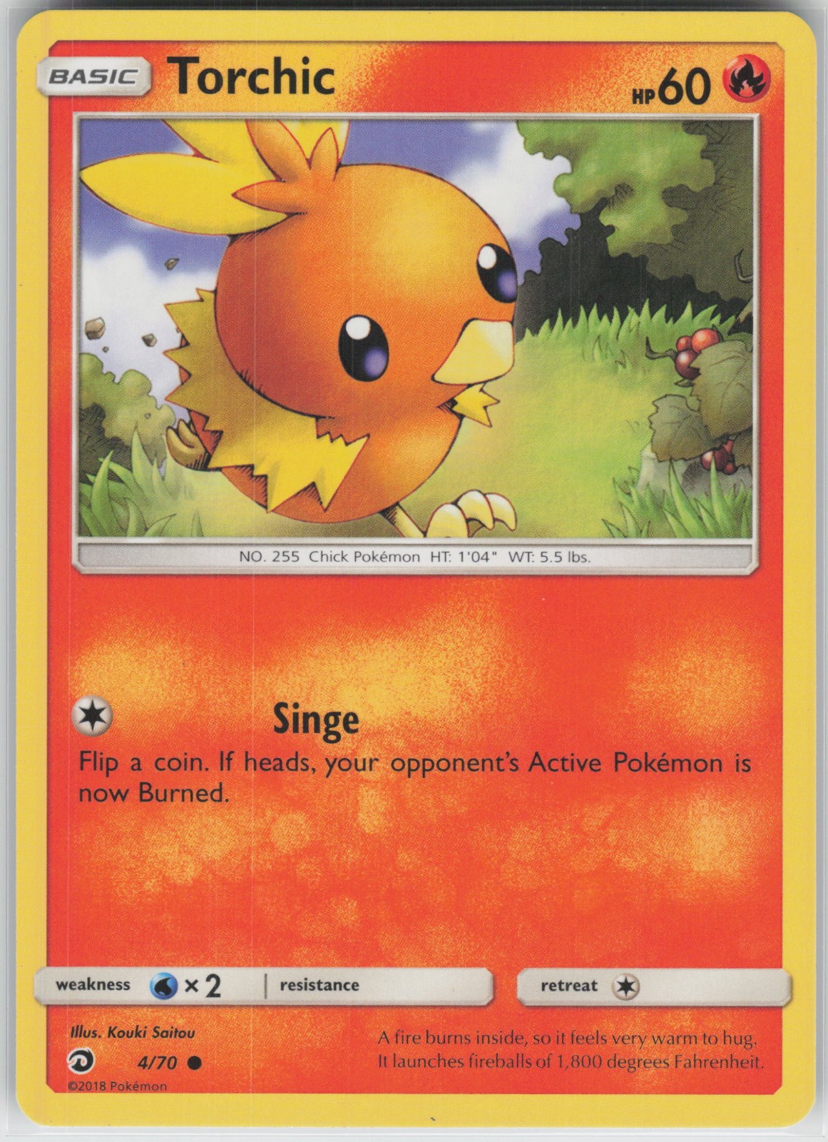 Torchic Common Dragon Majesty 4/70 NM