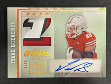 2024 Leaf Trinity 2 And Goal To Go Isaac Guerendo Relic Auto 6/10 49ers 