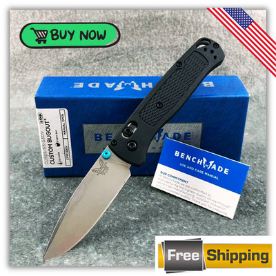 Benchmade-Bugout-(535BK-2) Black CF-Elite Handle CPM-S30V-Satin Drop Point Knive