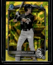 KYLE LODISE 2025 BOWMAN DRAFT CHROME YELLOW SAPPHIRE #CPA-KL AUTO 55/75