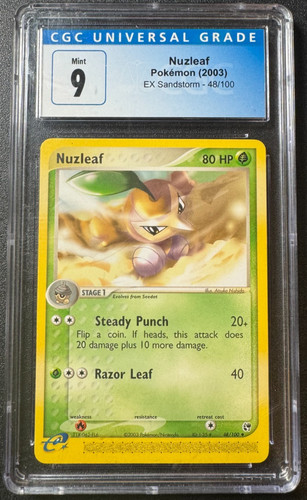 Nuzleaf graded CGC 9 for sale on eBay