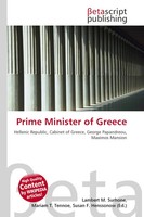 Lambert M. Surhone (U. A.) | Prime Minister Of Greece | Taschenbuch | Englisch